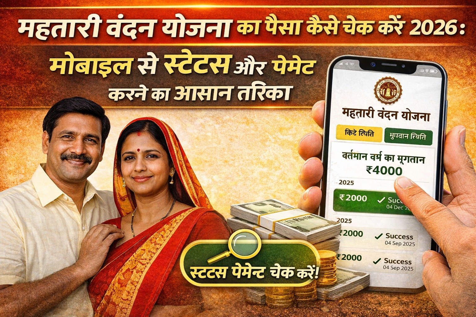 महतारी वंदन योजना ka paisa kaise check kare