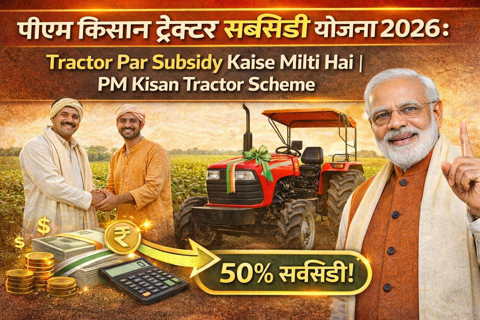 पीएम किसान ट्रैक्टर सब्सिडी योजना