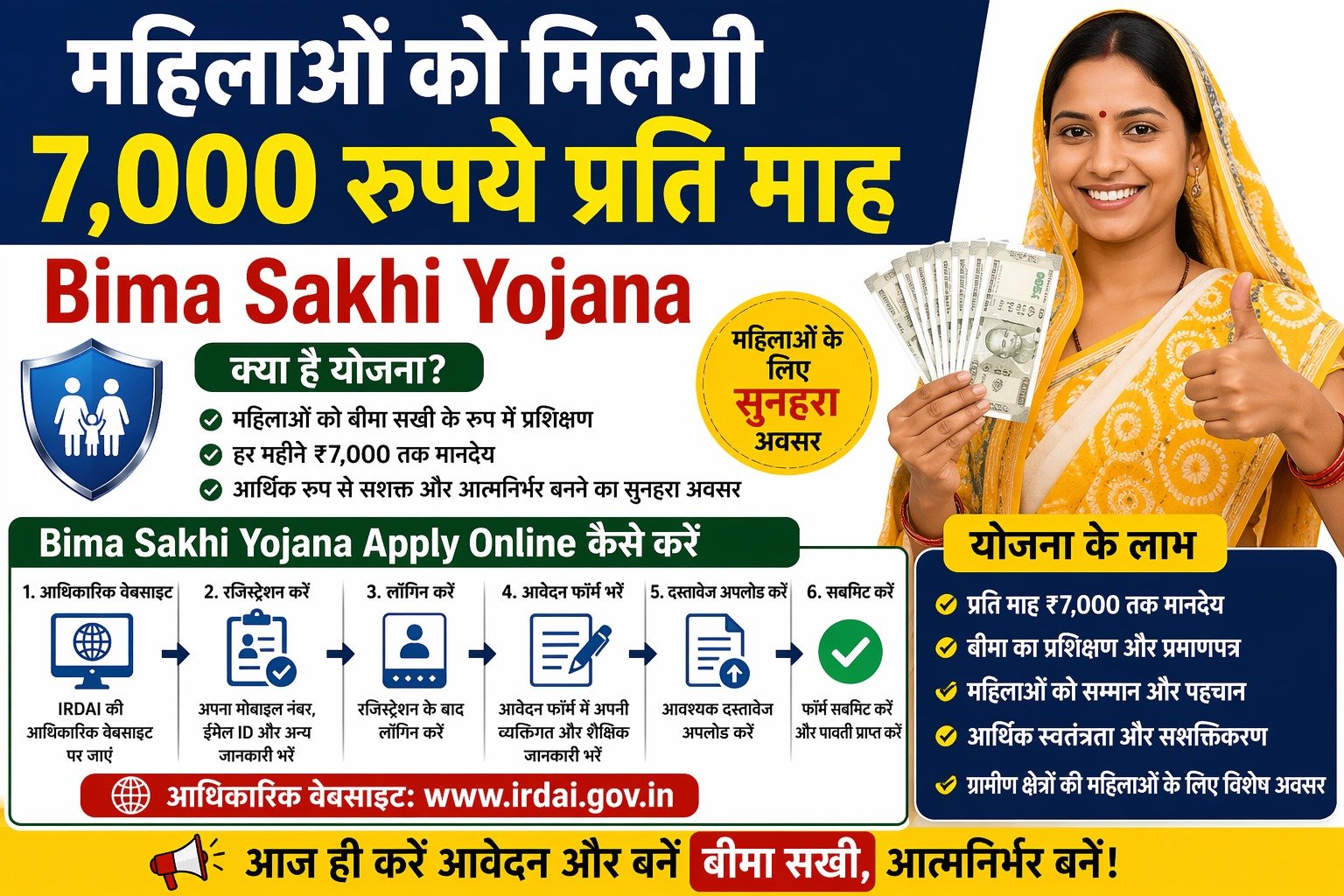 Bima Sakhi Yojana Apply Online